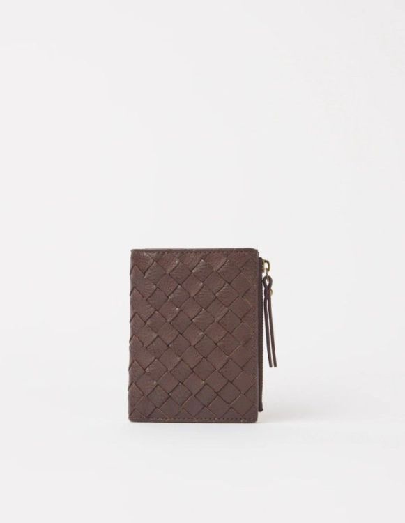 O MY BAG Portemonnee - Jamie - Chocolate woven