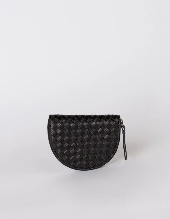 O MY BAG Portemonnee - Laura - Black woven