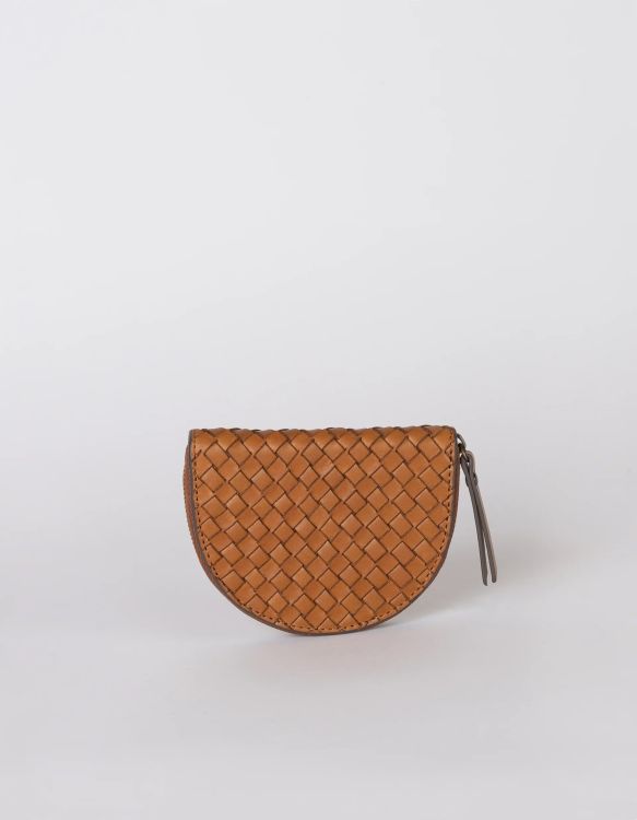 O MY BAG Portemonnee - Laura - Cognac woven