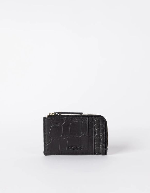 O MY BAG Portemonnee - Lola - Black croco