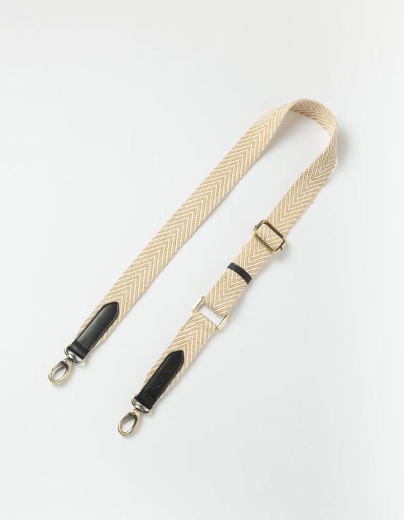 O MY BAG Strap - Herringbone webbing - Black