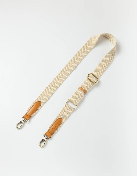 O MY BAG Strap - Herringbone webbing - Cognac