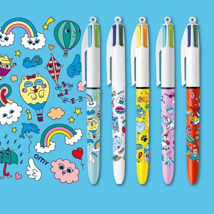 OMY BIC <span class='gold'>x</span> OMY - 5 Kawaii pennen + poster OMY BIC <span class='gold'>x</span> OMY - 5 Kawaii pennen + poster