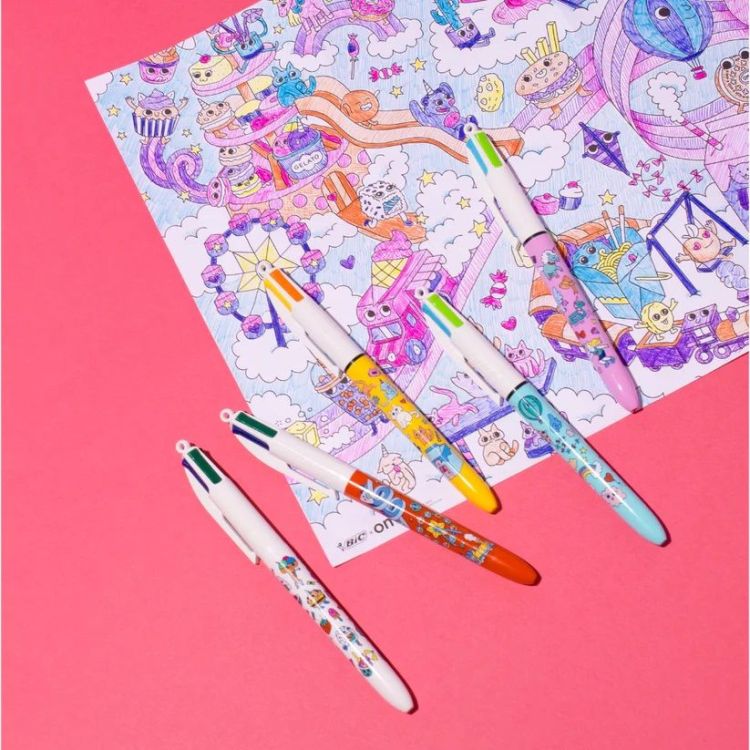 OMY BIC <span class='gold'>x</span> OMY - 5 Kawaii pennen + poster