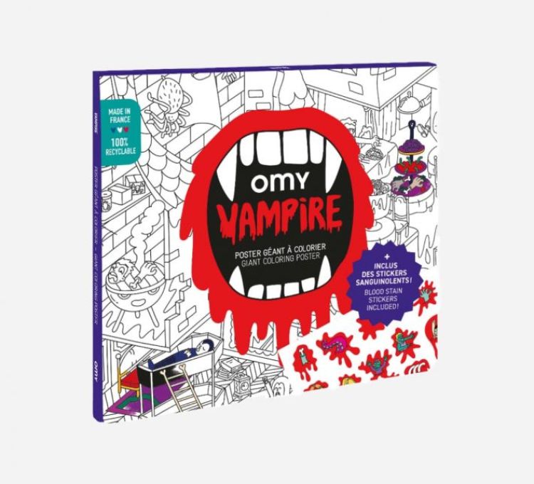 OMY Reuzenposter + stickers - Vampire