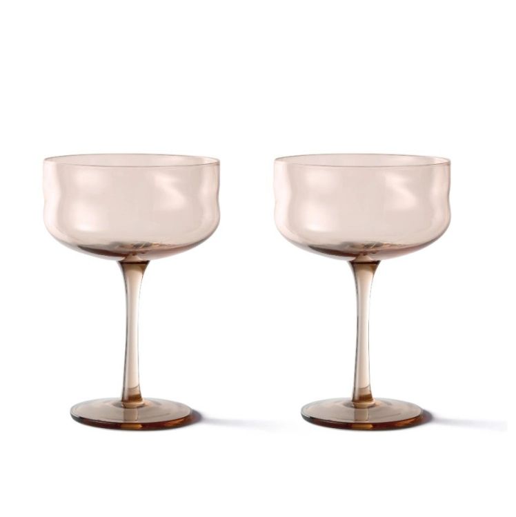 Paveau Champagne Coupe Swirl - Glow - Set van 2 Paveau Champagne Coupe Swirl - Glow - Set van 2
