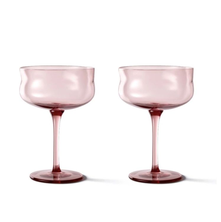 Paveau Champagne Coupe Swirl - Silt - Set van 2 Paveau Champagne Coupe Swirl - Silt - Set van 2