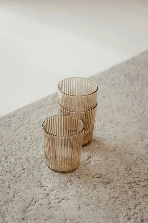 Paveau Glas Ribbed - Bells Mokka