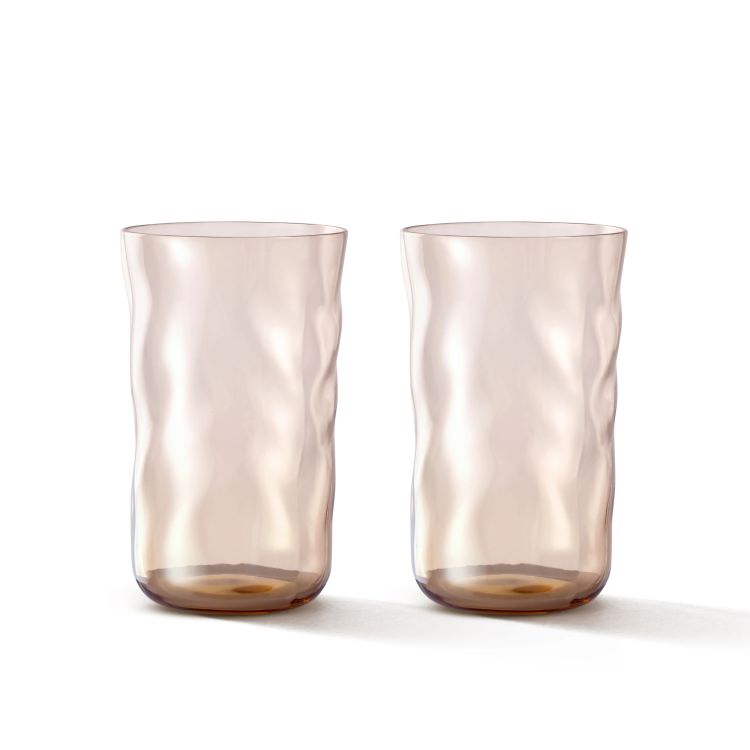 Paveau Glazen Swirl longdrink - Glow - Set van 2 Paveau Glazen Swirl longdrink - Glow - Set van 2