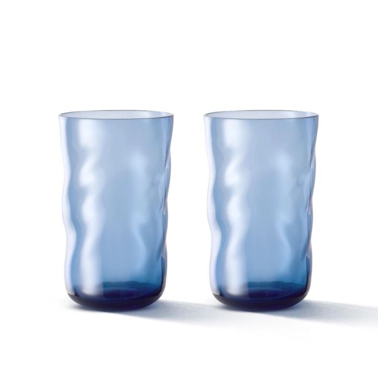 Paveau Glazen Swirl longdrink - Midnight - Set van 2