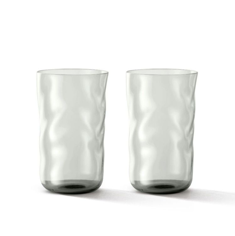 Paveau Glazen Swirl longdrink - Mist - Set van 2
