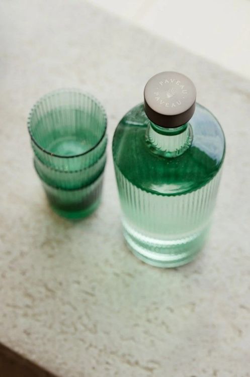 Paveau Waterfles Ribbed - Bondi Green