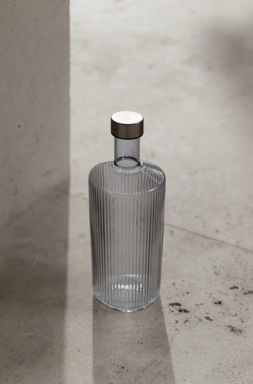 Paveau Waterfles Ribbed - Twilight Blue