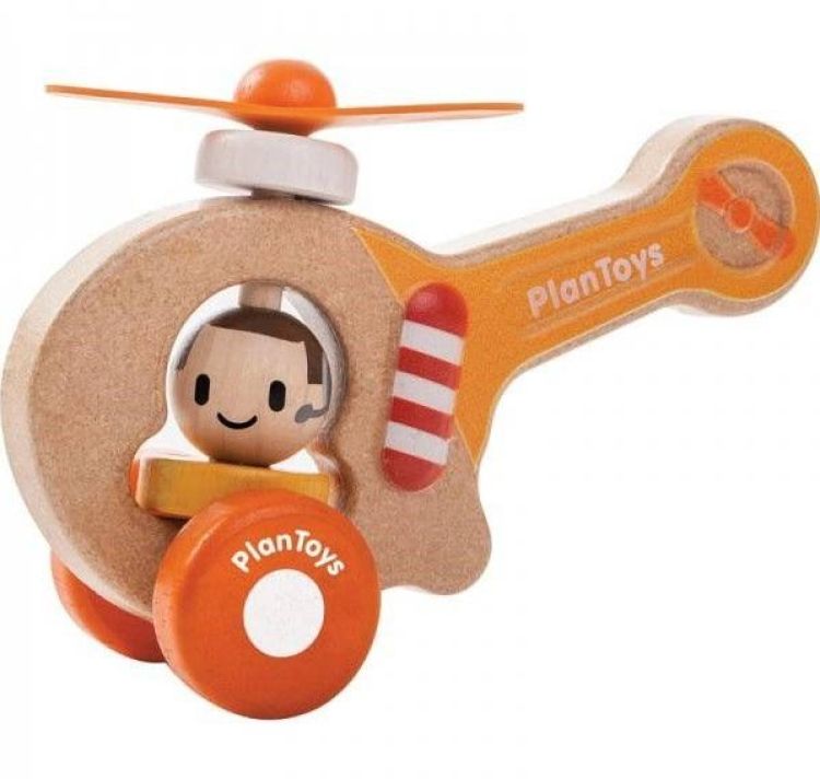 Plan Toys Helikopter met piloot
