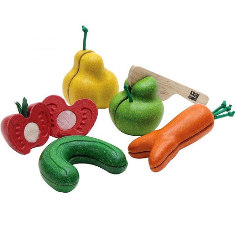 Plan Toys Speelset Kromkommer & fruit