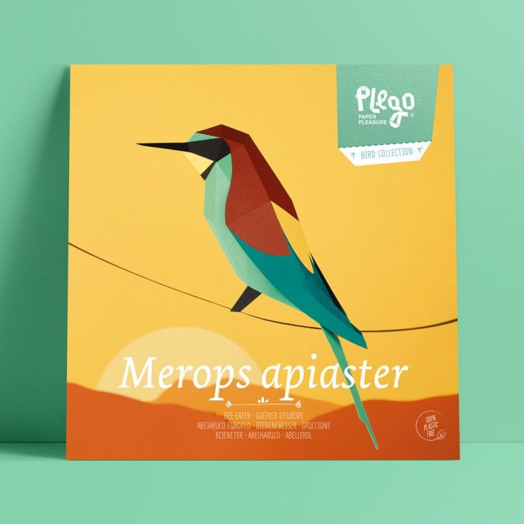 Plego Papieren figuur 3D - Merops Apiaster / Bijeneter