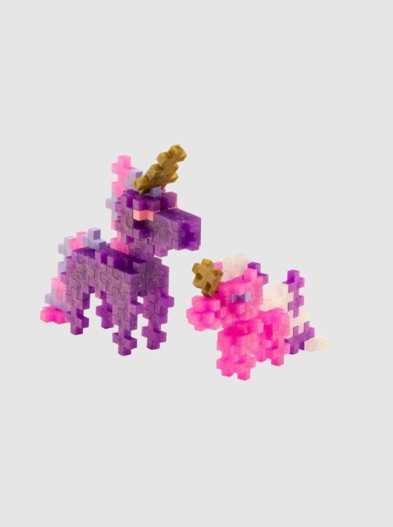 Plus-Plus Bouwblokjes - Glitter unicorns - 100pcs