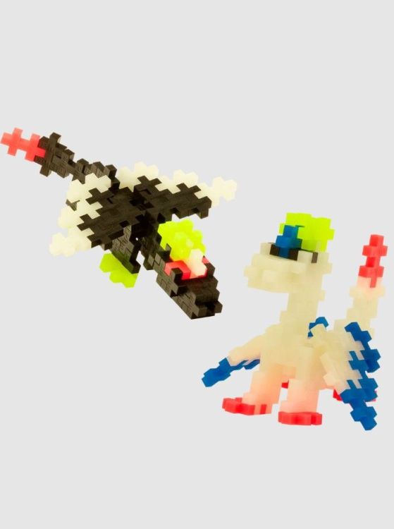Plus-Plus Bouwblokjes - Glow Dragon - 100pcs