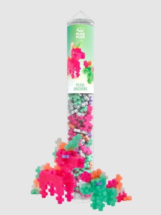 Plus-Plus Bouwblokjes - Pearl unicorns - 100pcs Plus-Plus Bouwblokjes - Pearl unicorns - 100pcs