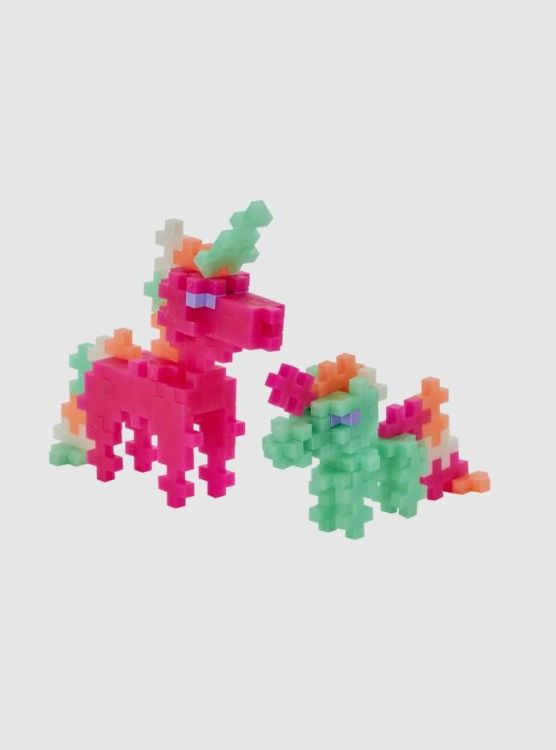 Plus-Plus Bouwblokjes - Pearl unicorns - 100pcs
