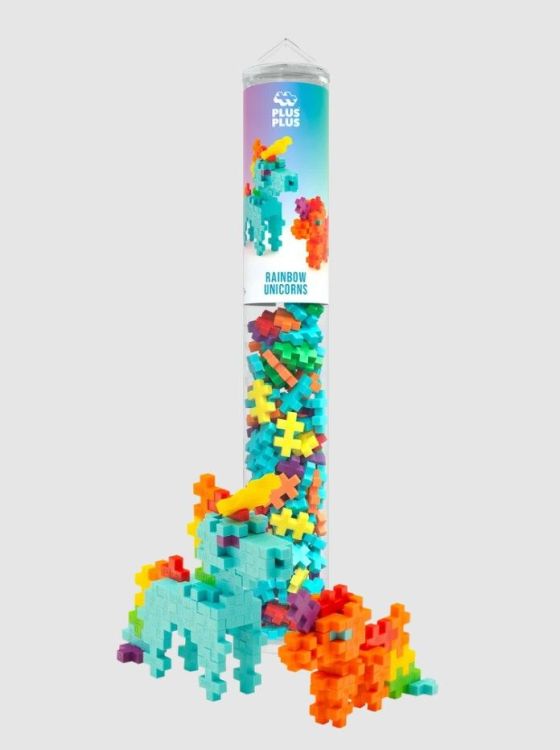 Plus-Plus Bouwblokjes - Rainbow unicorns - 100pcs Plus-Plus Bouwblokjes - Rainbow unicorns - 100pcs
