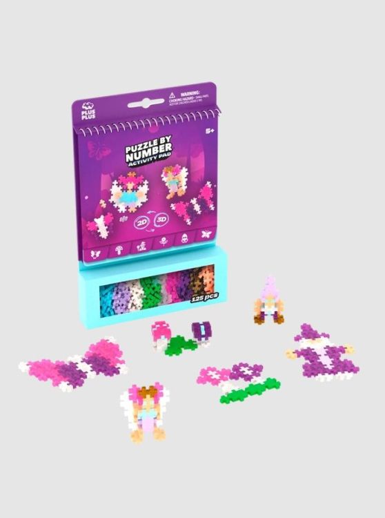 Plus-Plus Puzzel op nummer - Activitypad - Fairy