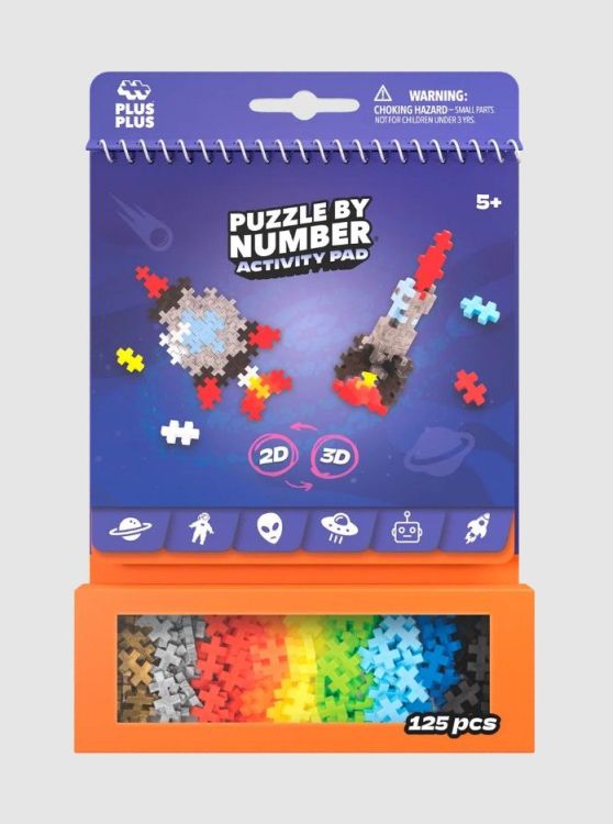 Plus-Plus Puzzel op nummer - Activitypad - Space Plus-Plus Puzzel op nummer - Activitypad - Space