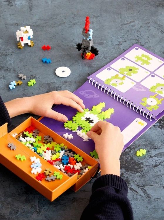 Plus-Plus Puzzel op nummer - Activitypad - Space