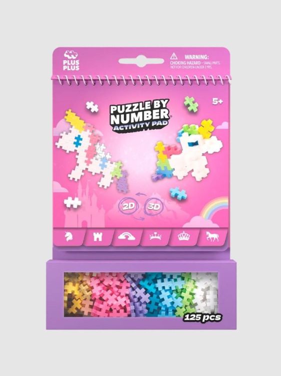 Plus-Plus Puzzel op nummer - Activitypad - Unicorn Plus-Plus Puzzel op nummer - Activitypad - Unicorn