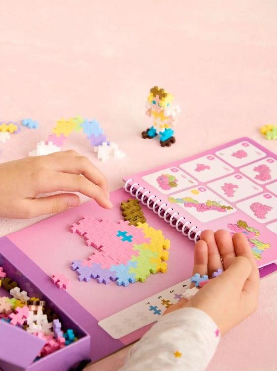 Plus-Plus Puzzel op nummer - Activitypad - Unicorn