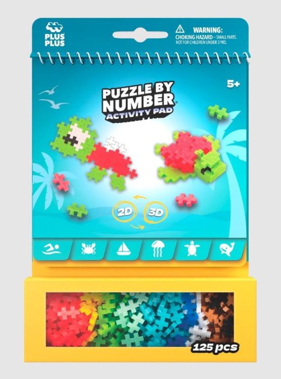 Plus-Plus Puzzel op nummer - Activitypad - Zee Plus-Plus Puzzel op nummer - Activitypad - Zee