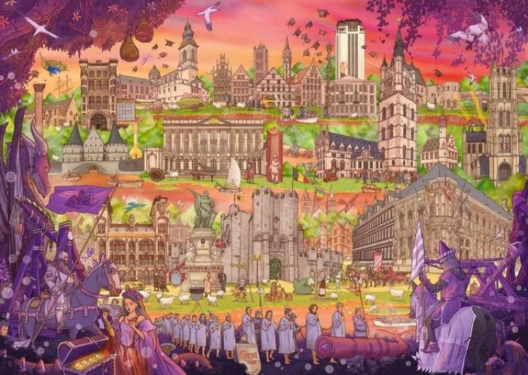 Puzzles in a bag Gent - 1000 stuks