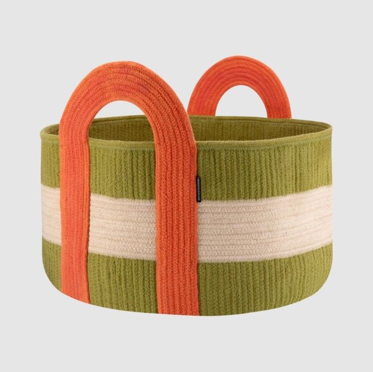 Remember Basket tas - Colombo Flat - Green Remember Basket tas - Colombo Flat - Green