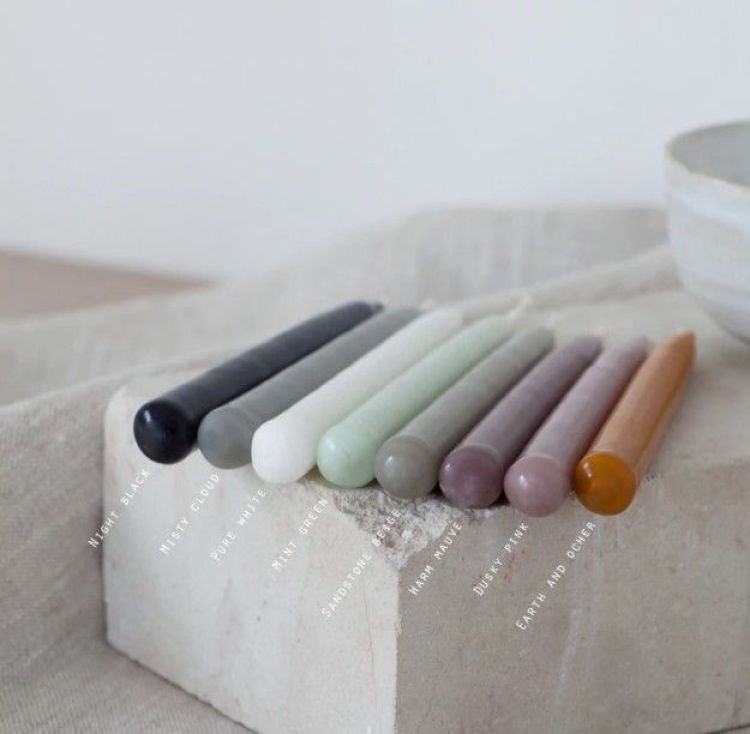 Roosmarijn Knijnenburg Hold me - 8 losse kaarsjes - Mint green