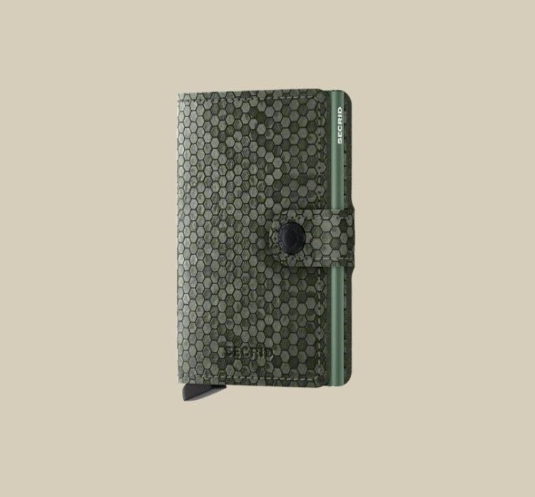 Secrid Mini wallet - Hexagon green