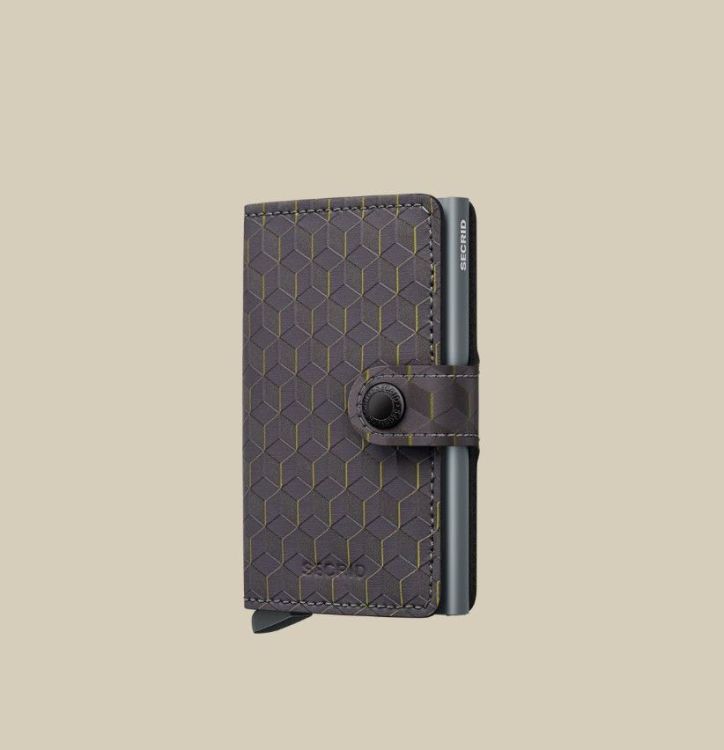 Secrid Mini wallet - Optical grey yellow