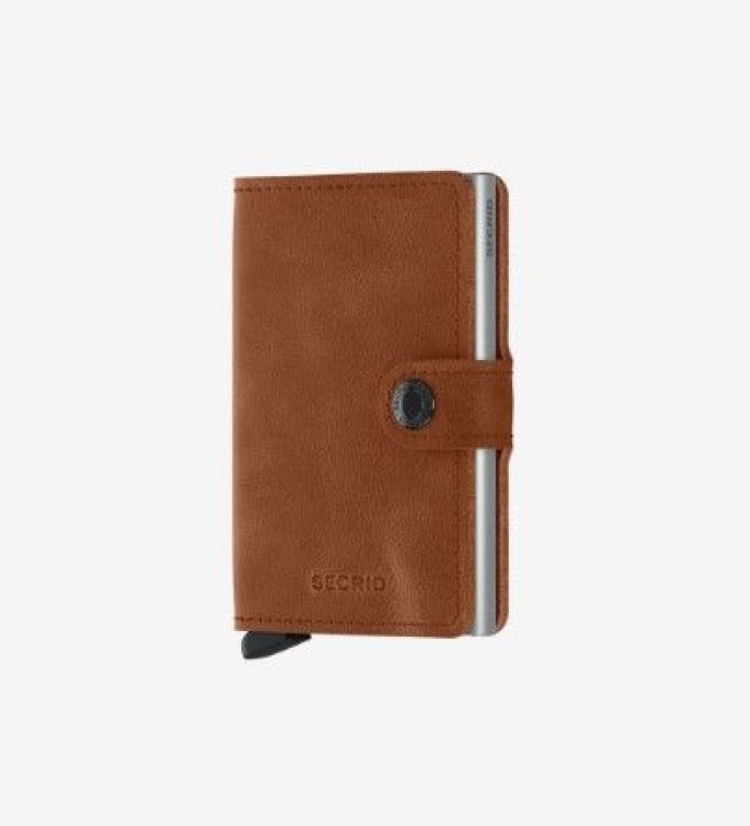 Secrid Mini wallet - Vintage cognac silver