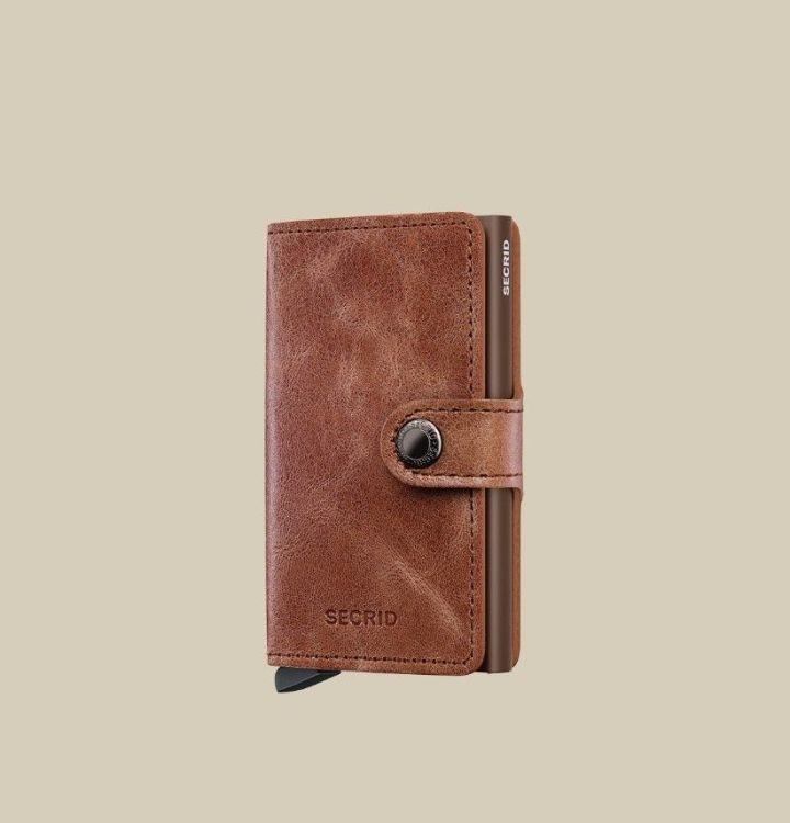 Secrid Mini wallet - Vintage cognac-brown