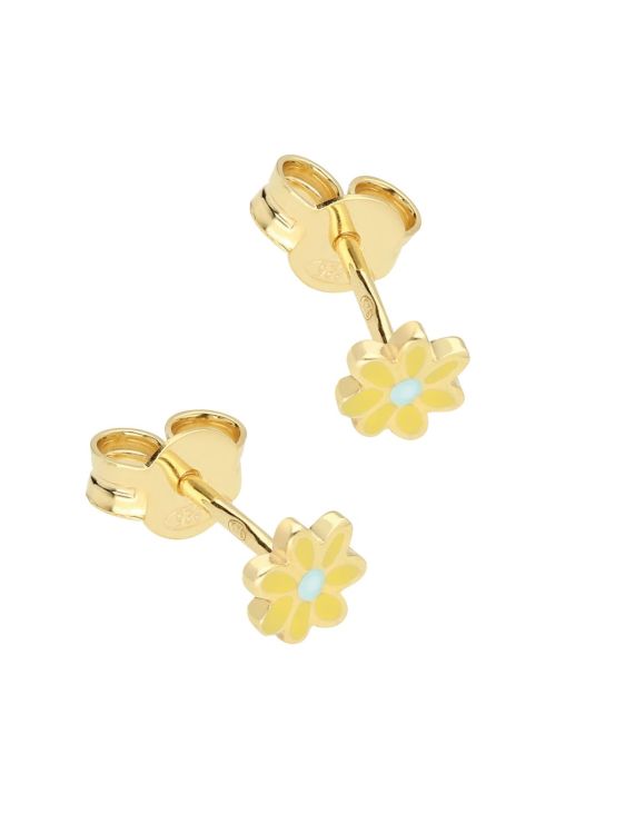 Selva Sauvage Oorbellen - Daisy studs soft yellow