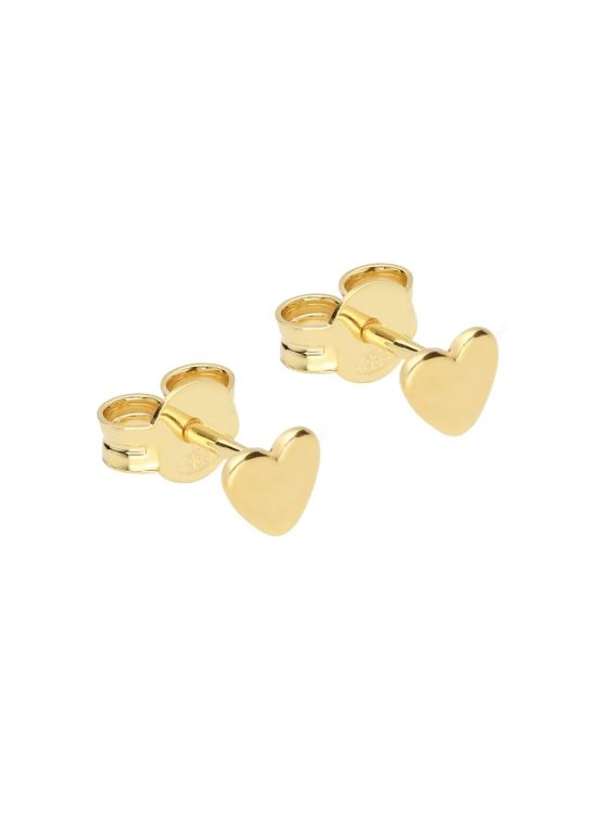 Selva Sauvage Oorbellen - Heart studs gold