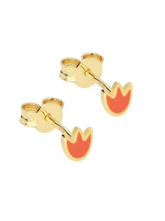 Selva Sauvage Oorbellen - Tulip studs orange