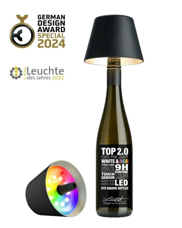 Sompex Tafellamp Top Zwart RGB