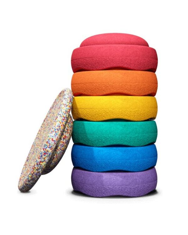 Stapelstein Super | Confetti Rainbow Set - Classic