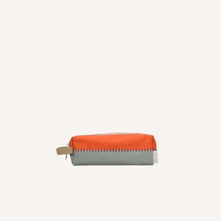 Sticky Lemon Pennenzak - Colorblocking - Lifebuoy orange + shark grey