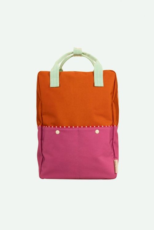 Sticky Lemon Rugzak - large | better together | gravel orange + rosette pink