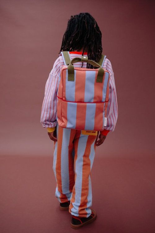 Sticky Lemon Rugzak - medium | stripes | cloud blue + maple whirl