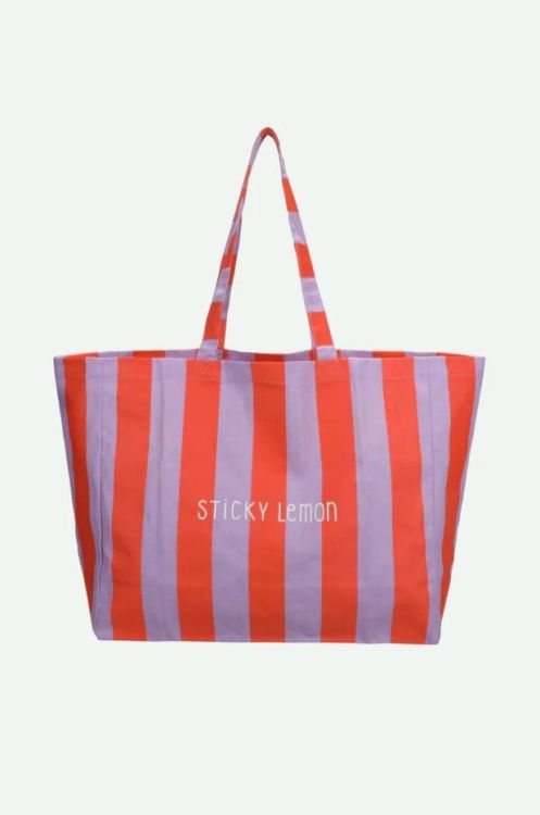 Sticky Lemon Shopper | Lemon Tree | campfire orange + dewy lilac