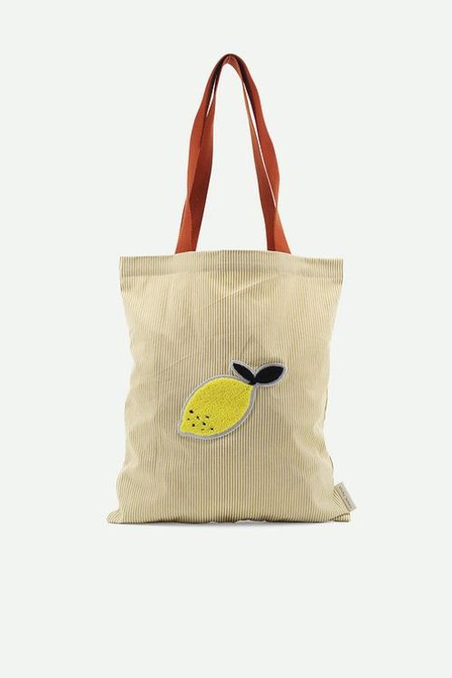 Sticky Lemon Tote bag | meadows stripes | camp yellow