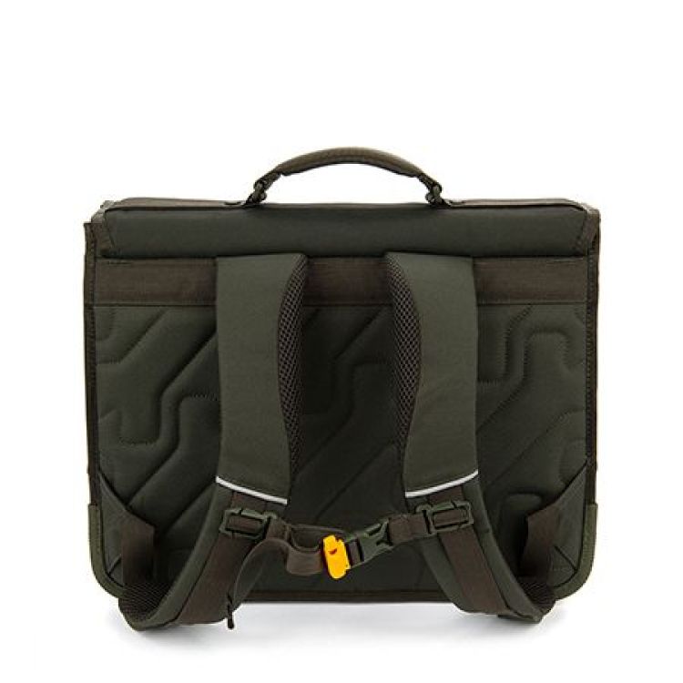 STONES and BONES Boekentas - Lake - Tiger Facet khaki
