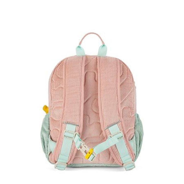 STONES and BONES Kleuterrugzak - Ash - Corduroy mint + blossom